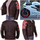 Illustration for article titled Mens Biker Motorcycle Vintage Distressed Brown Leather Jacket